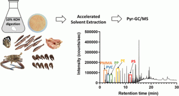 Quantitative Analysis of Selected Plastics in High-Commercial-Value Australian Seafood by Pyrolysis Gas Chromatography Mass Spectrometry